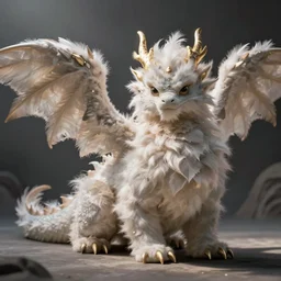 furry fluffy feathered dragon, by greg rutkowski