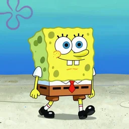 spongebob walking on the short, realistic, digital art, by Beeple