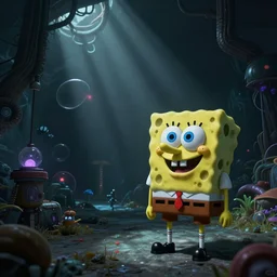 found footage of Spongebob in Subnautica, creepy, haunted gaming