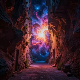 a professional photographic view picture of a cosmic alley, photographic filter unreal engine 5 realistic hyperdetailed 8 k ultradetail cinematic concept art volumetric lighting, very beautiful scenery, very realistic effect, hd, hdr, cinematic 4 k wallpaper, 8 k, sharp focus, octane render, ultra detailed, high resolution, artstation trending on artstation in the style of albert dros glowing rich colors powerful imagery