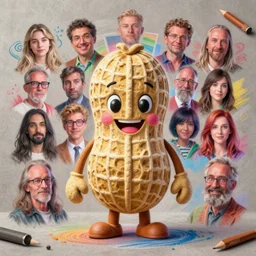 highly detailed vfx portrait of a peanut character stephen bliss, chalk, unrealengine, greg rutkowski, loish, rhads, beeple, chalk, makoto shinkai and lois van baarle, ilya kuvshinov, rossdraws, tom bagshaw, basil gogos