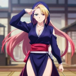 kunoichi in the style of senran - kagura