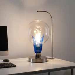 an office desk light designed by dale chihuly