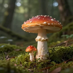cottagecore fairy on a mushroom drawing