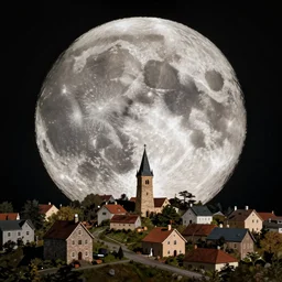little town on the moon