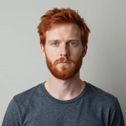 very red man