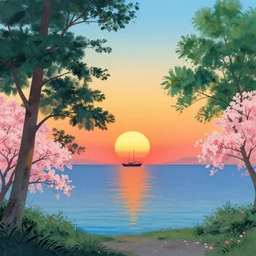 🖼 🌅 ⛵ 🌳 🌸. shin - hanga.