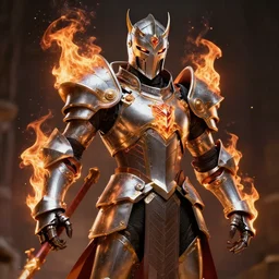 hell knight with a fire powers, highly detailed, 8 k, hdr, smooth, sharp focus, high resolution, trending on artstation, award - winning photo, anne stokes, photorealistic