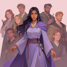 dynamic asymmetrical medium shot painted portrait maya ali as sorcerer, gloomhaven, pastel colours, octane render, unreal engine, matte painting concept art, fanart artstation by anges lawrence pelton and jesper ejsing and rhads and lois van baarle and ilya kuvshinov and rossdraws