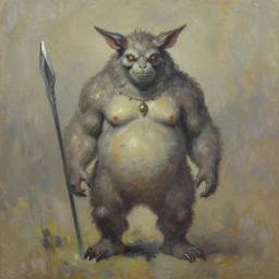 an expressive oil painting of zorkwa
