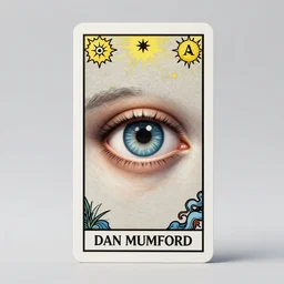 a 3 d render of a tarot card, eye, by dan mumford trending on cgsociety, 8 k