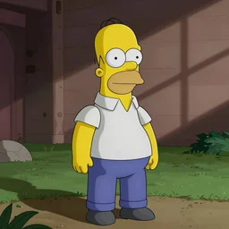 [homer Simpson dressed like Elon musk]