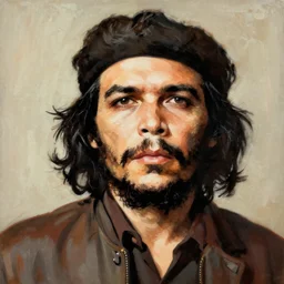 portrait of che guevara, joyful, highly detailed painting by akira toriyama 8 k,