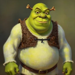 a beautiful painting of attractive shrek, art photography, rendered art, highly detailed painting by gaston bussiere, craig mullins, j. c. leyendecker 8 k, trending on artstation
