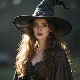 witch in a photo, fantasy style