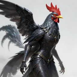 The wise female anthropomorphic Cockatrice exorcist, fantasy art, in the style of Tony Sart, amazing detail, epic art, intricate, artstation, smooth, sharp focus