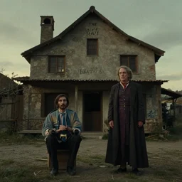 the house that scares us, film still from the movie directed by denis villeneuve and david cronenberg with art direction by salvador dali
