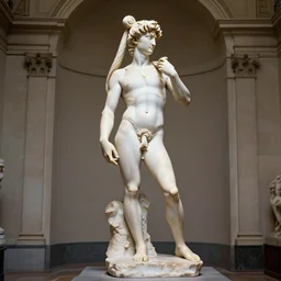 an ancient greek statue of the sailor moon by naoko takeuchi inside louvre by michelangelo, white marble, studio lighting, professional photography, 4 k ultra hd resolution,