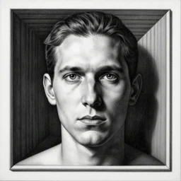 impossible portrait by m. c. escher