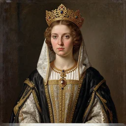 portrait of nepoloma, duchess of nenetia. she is 5 5. in russian style. medieval art