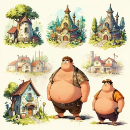 photo cartoon bd illustration comic manga painting of street environement : 5 fantasy environement, digital painting : 1 fat brush concept sketch artist bd enki bilal : 1 0