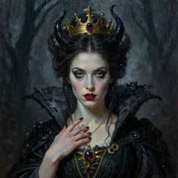 queen of darkness painting in the style of beksinski, violent, beautiful, atmospheric, rain, high detail, ultra realistic
