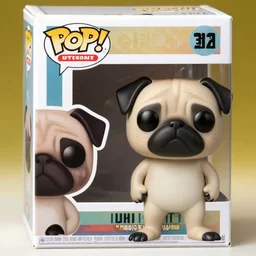 a Funko pop of a Pug
