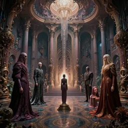 a psychedelic realm at the edge of all known time in the style of h. r. giger, zdzislaw beksinski and wlop and amanda sage, lush, sumptuous, exquisite, elegant, elaborate, rich, ray traced, global illumination, artstation, in frame