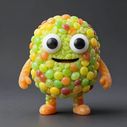 golem made of sour skittles.