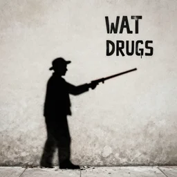 war on drugs in the style of banksy