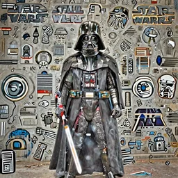 film still of Darth Vader does success kid pose in the new Star Wars movie, 4k