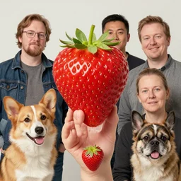 zoological portrait of a human strawberry by kuldar leement and ruan jia and brad rigney and micha karcz and brad rigney 0. 0 0 1