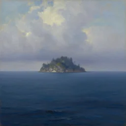 mystic island on the distant horizon, artstation, oil painting, painted ruan jia raymond swanland lawrence alma tadema zdzislaw beksinski norman rockwell tom lovell alex malveda greg staples