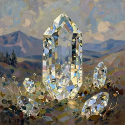 a painterly! stylized!!! crystal!! by james gilleard