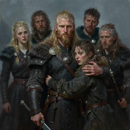 digital painting of viking, masterpiece, by thomas blackshear, matte painting, extremely emotional, cinematic moody colors, by hsiao ron chen, ilya kuvshinov, magali villeneuve, artgerm, jeremy lipkin, rob rey, christophe vacher