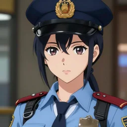 A beautiful young anime dieselpunk policewoman || fine-face, handsome face, realistic shaded Perfect face, fine details. Anime. realistic shaded lighting poster by Ilya Kuvshinov katsuhiro otomo ghost-in-the-shell, magali villeneuve, artgerm, Jeremy Lipkin and Michael Garmash and Rob Rey