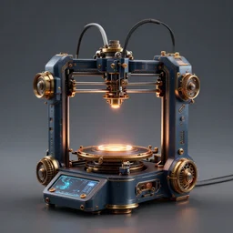 a steampunk 3d printer, raytracing, octane render, 4k, trending on artstation