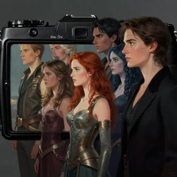 film camera : side profile portrait by eve ventrue and lawren harris and artgerm, imogen poots as paladin, 5 4 k rtx hdr volume light concept studio matte painting digital illustration fanart artstation by thomas blackshear, sherree, magali villeneuve, jeremy lipkin, rob rey, christophe vacher