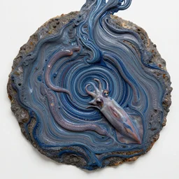 paint pour, fluid, the person, expressio, subconscious, onscientia, phantastica, realia, aliena, nudibranch, squidworm in symbiosi crusta, uspaceship nocturno pellucens, cerebri, mollis, exesa, artificia, vortices microform, fluida singula,, by peter mohr