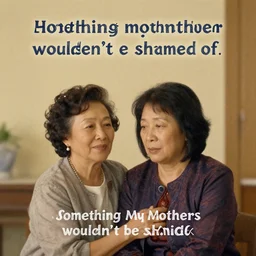 something my mother wouldn't be ashamed of