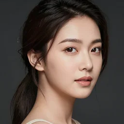 beautiful portrait of a young Asian woman, details, elegant