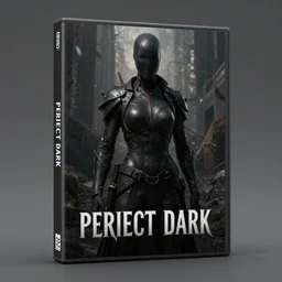 Perfect Dark box artwork by Gregory Crewdson, Matte painting, trending on artstation and unreal engine