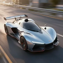 futuristic sports flying car, hyperrealistic, cinema 4 d, cinematic