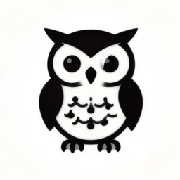A logo of an owl in the y2k style, created by The Designers Republic