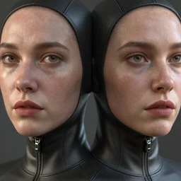 bodysuit, reflections, focus, detailed, realistic eyes, symmetric body features proportions, golden ratio face, intricate facial skin details, award winning, trending in cgsociety artstation deviant art, octane render, boris Vallejo and Tom Bagshaw