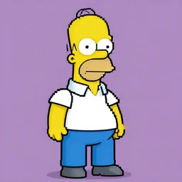 Homer Simpson pixel art by SNK