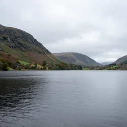 a photo taken of glendalough lake, ireland