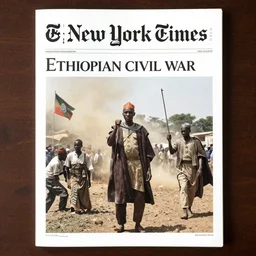 ethiopian civil war, derg, in the cover of new york times