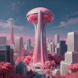 a beautiful ultradetailed painting of treasury city by alvar aalto, otherworldly alien infrared tokyo futuristic extraterrestial, archdaily, wallpaper, highly detailed, trending on artstation.