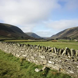 ancient dry stone wall in the lake district in england by tyler edlin